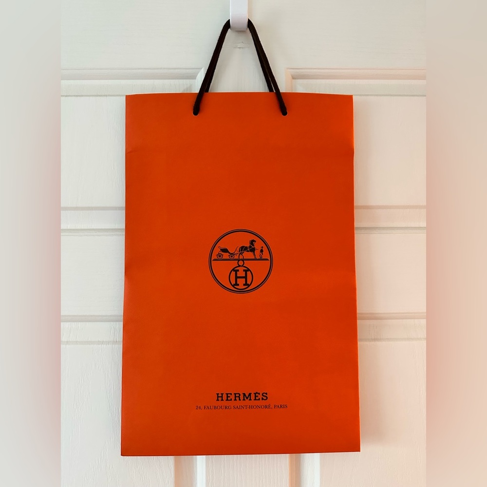 Hermes XL Paper Shopping Bag / Gift Bag - 11in x 17in